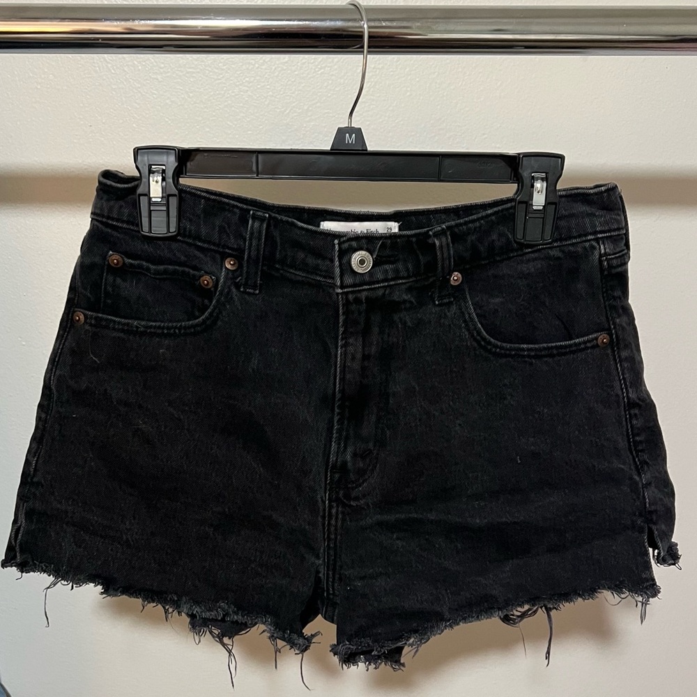 Black Denim Women's Shorts